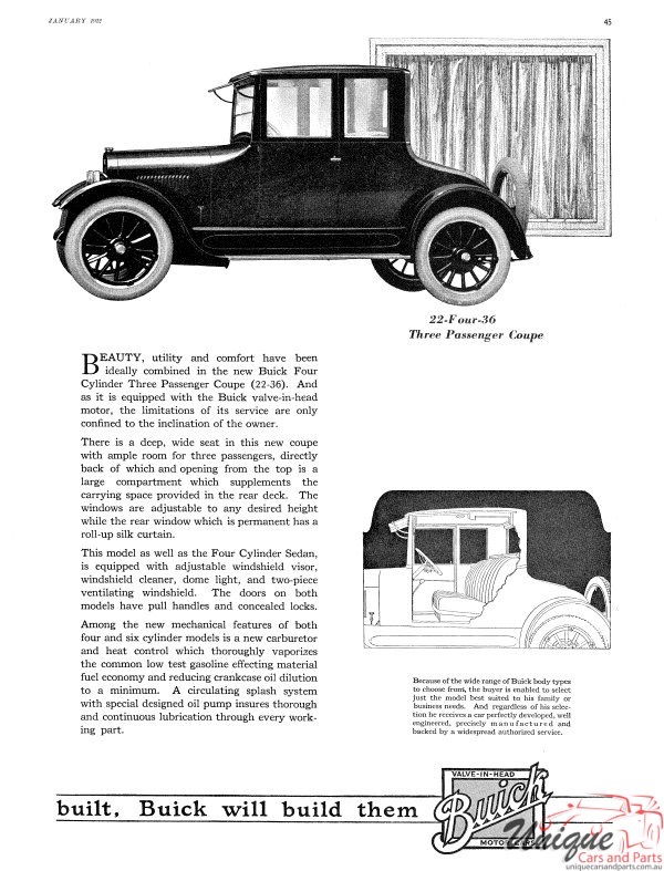 1922 Buick Prestige Brochure Page 6
